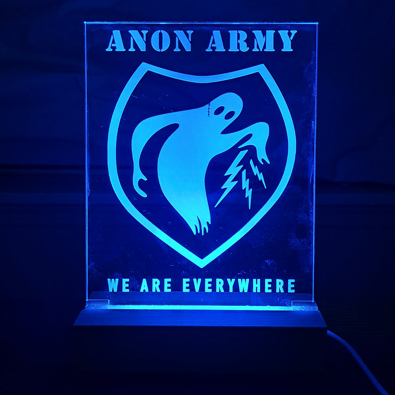 Anon Army LED Sign